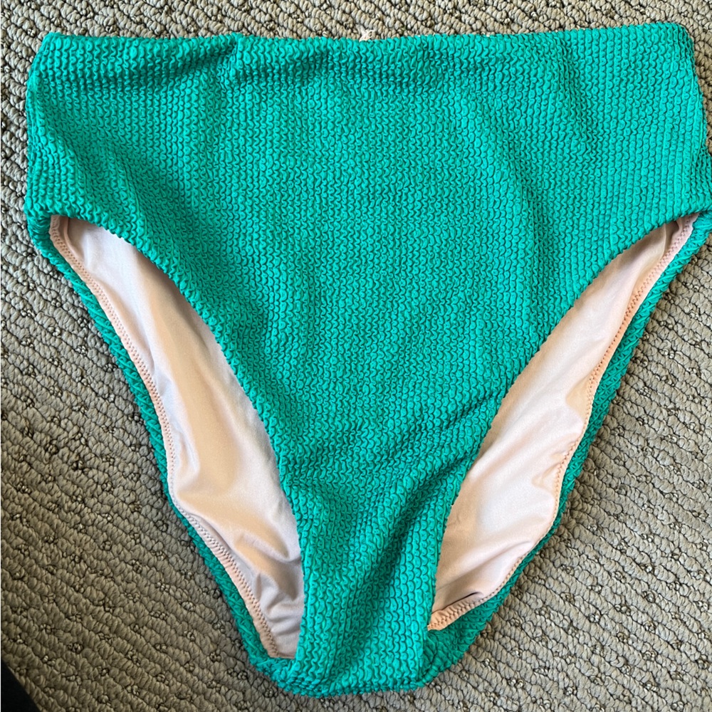 J. Crew high waist scrunch bikini bottom